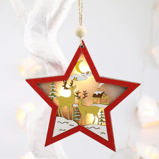 Babble Wrap Starlight Snow Ornament- Star