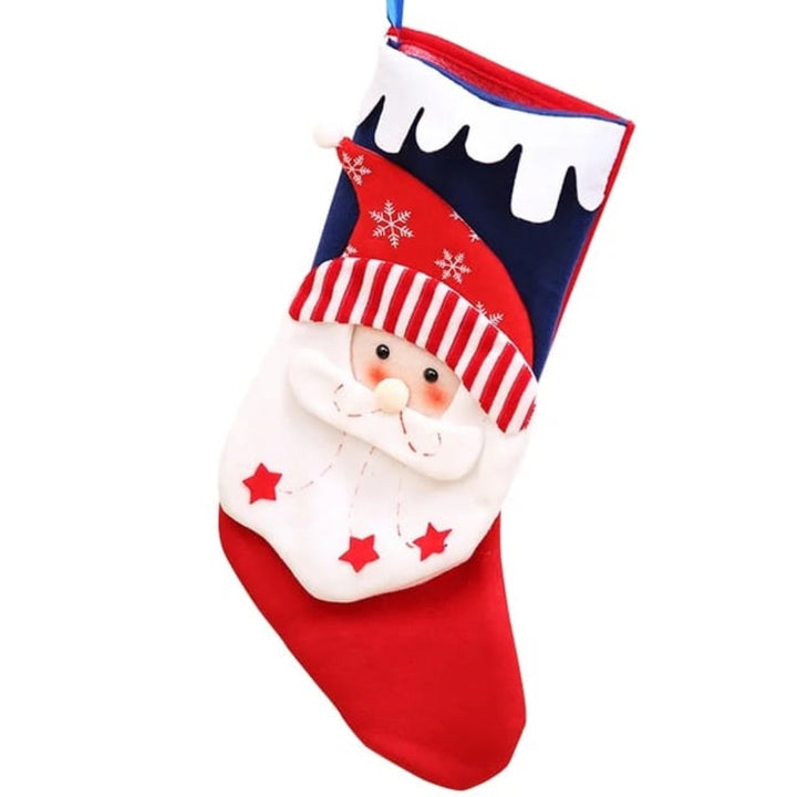 Babble Wrap Snowy Scallop And Muffler Stockings- Happy Santa