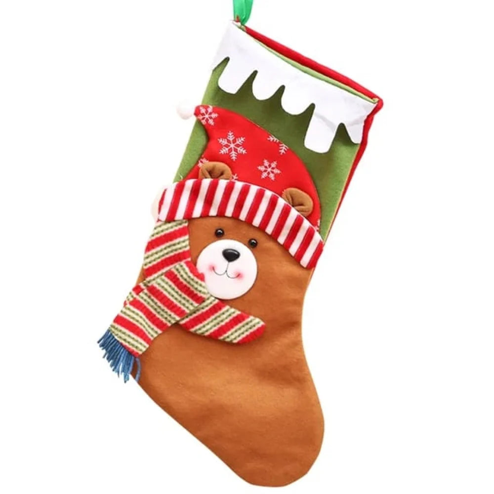 Babble Wrap Snowy Scallop And Muffler Stockings - Set Of 3