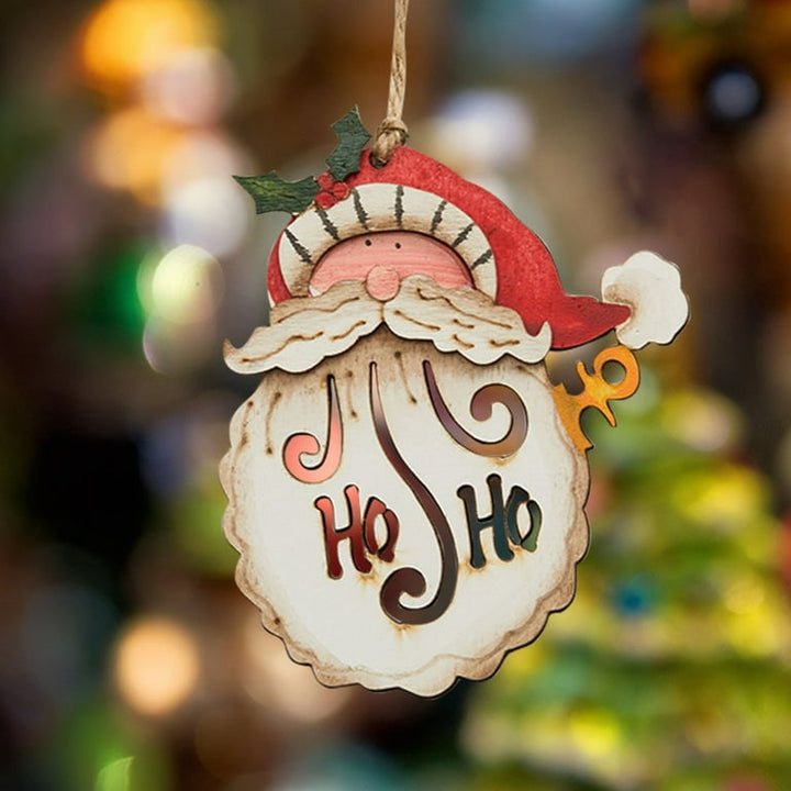 Babble Wrap Ho Ho Whiskers Santa Ornament