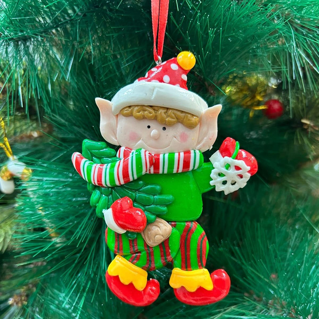 Babble Wrap Christmas Tree Elf Ornament