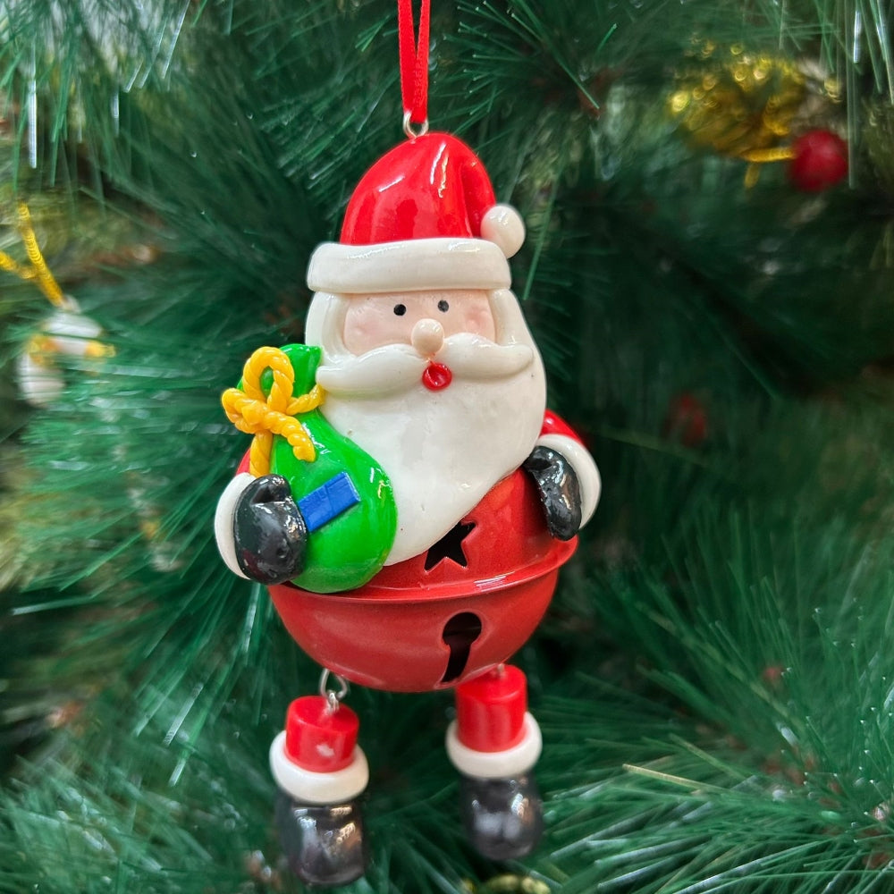 Babble Wrap Bell Ornament- Santa