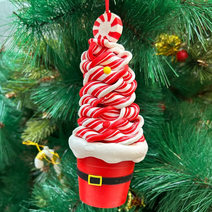 Babble Wrap Santa Swirl Ornament