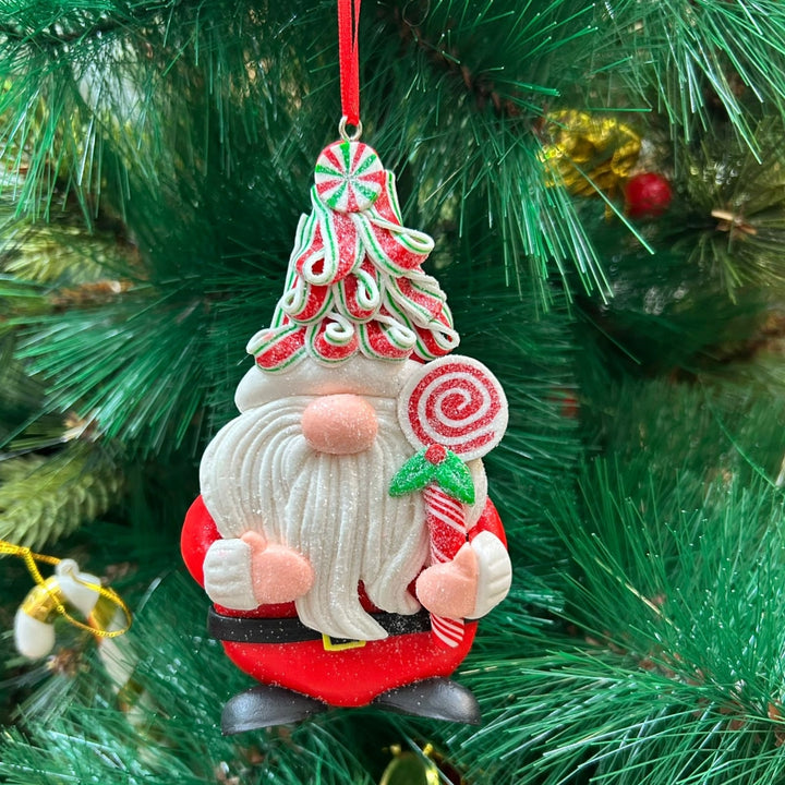 Babble Wrap Gnome with a Lollipop Ornament