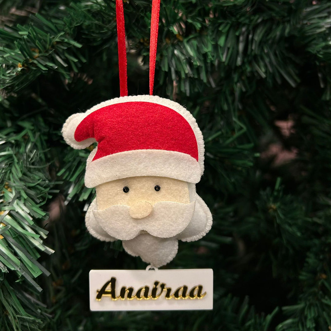 Babble Wrap Santa Felt Ornament