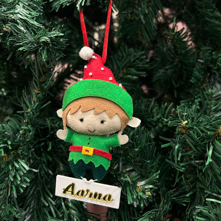 Babble Wrap Elf Felt Ornament