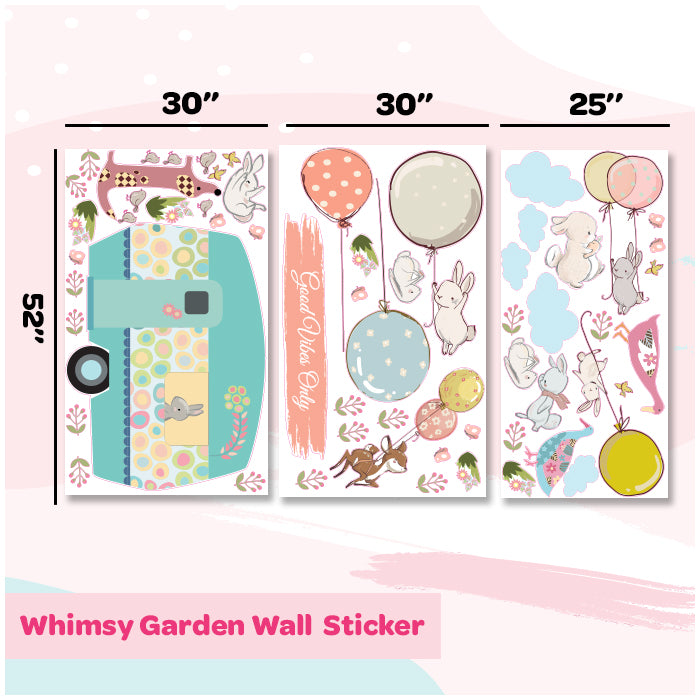 Whimsy Garden Wall Decals for Kids