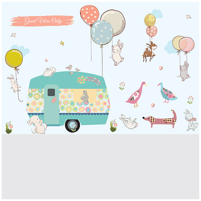 Whimsy Garden Wall Decals for Kids