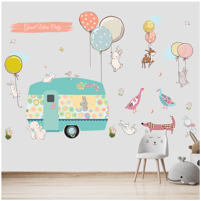 Whimsy Garden Wall Decals for Kids
