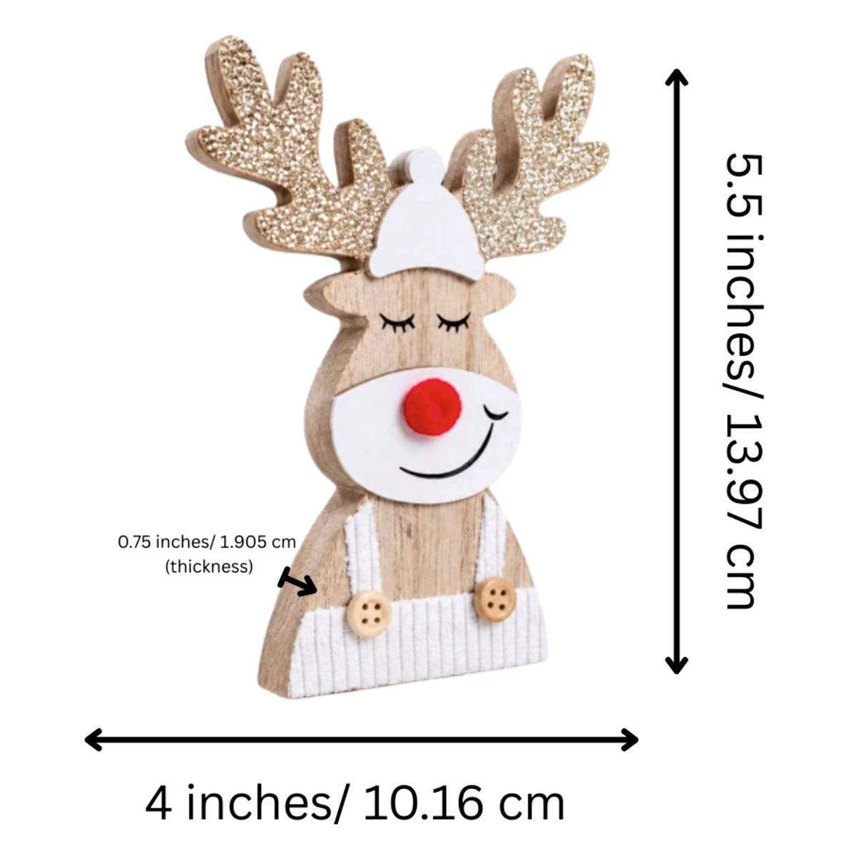 Wooden Reindeer Table Top Decor