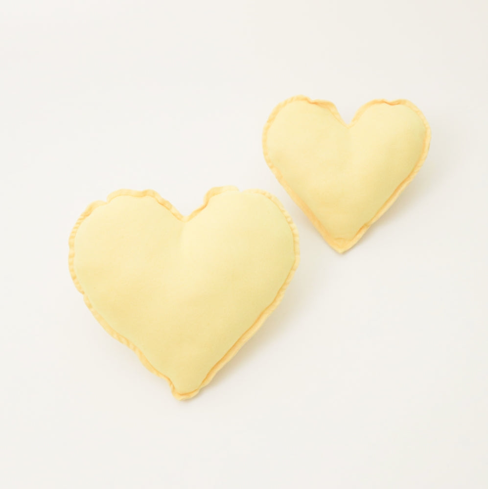 Yellow Heart - Shape Cushion (Large)