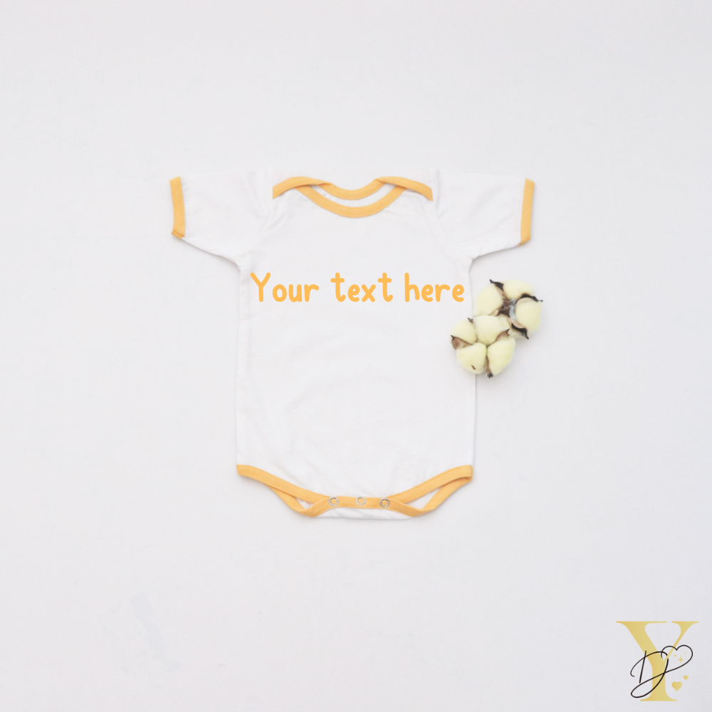 Yellow Love Bodysuits - Set Of 3