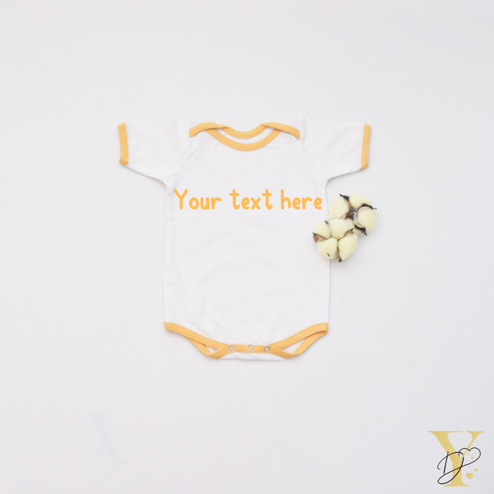 Yellow Love Bodysuits - Set Of 3