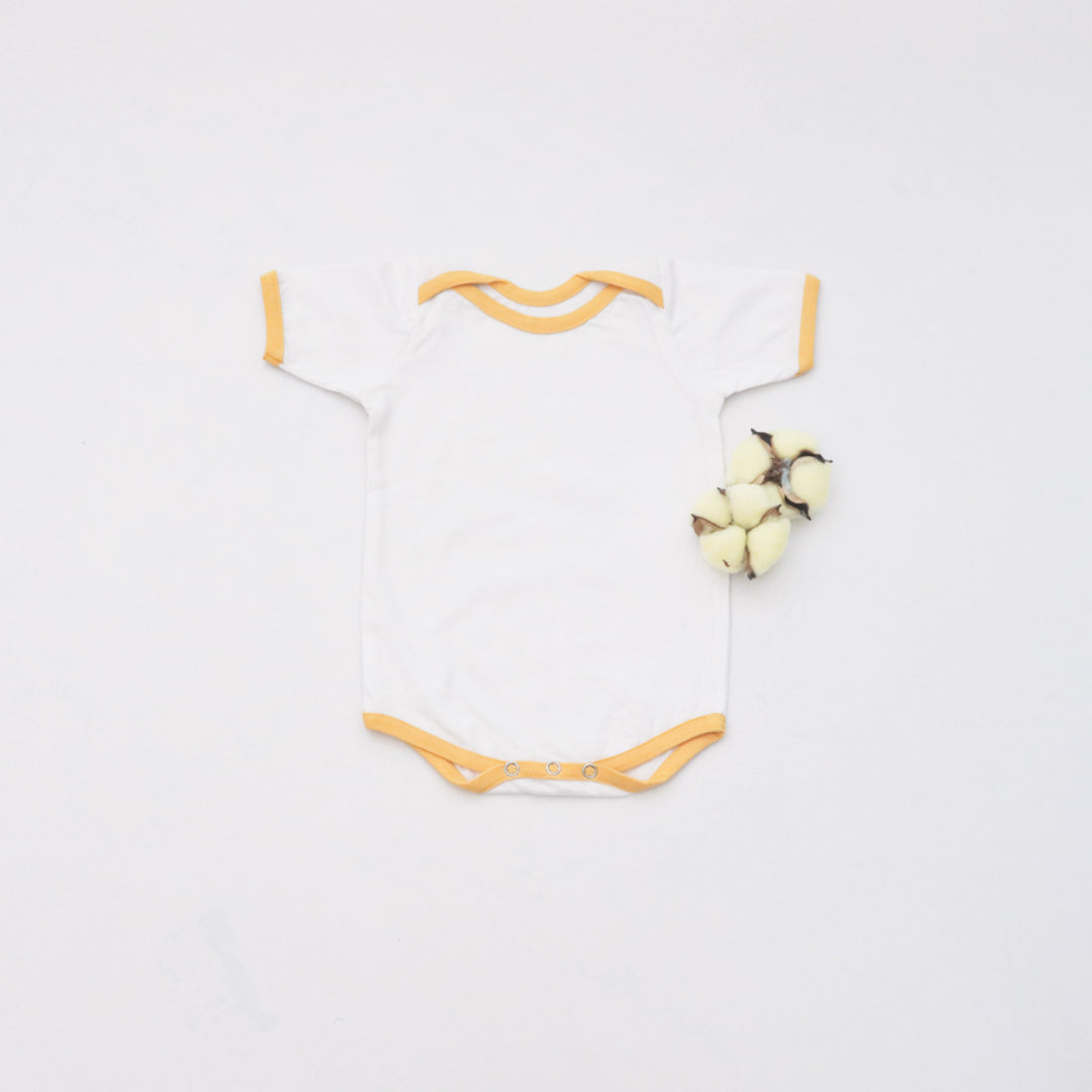 Yellow Love Bodysuits - Set Of 3