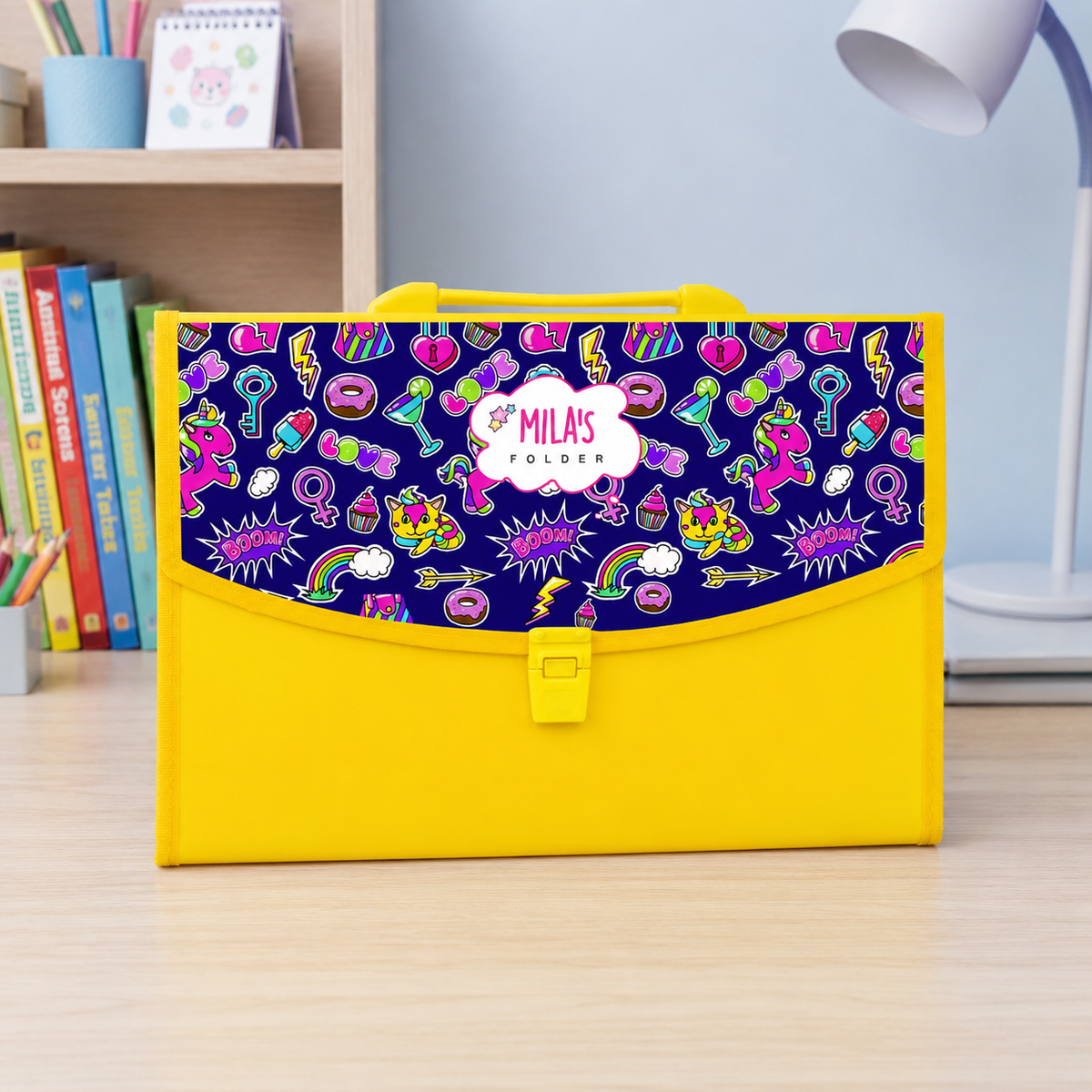 Yellow Folder - Vibrant Graffiti
