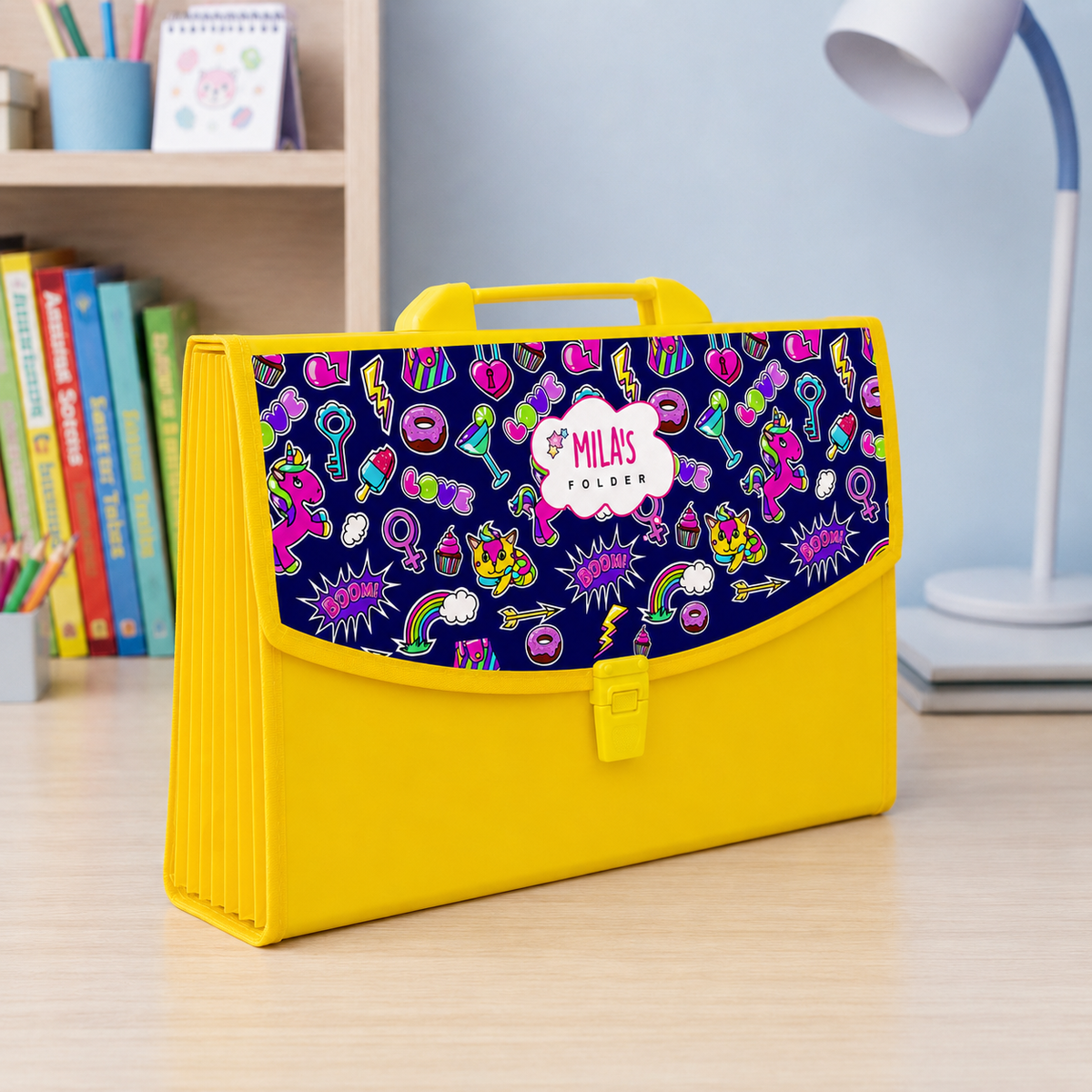 Yellow Folder - Vibrant Graffiti