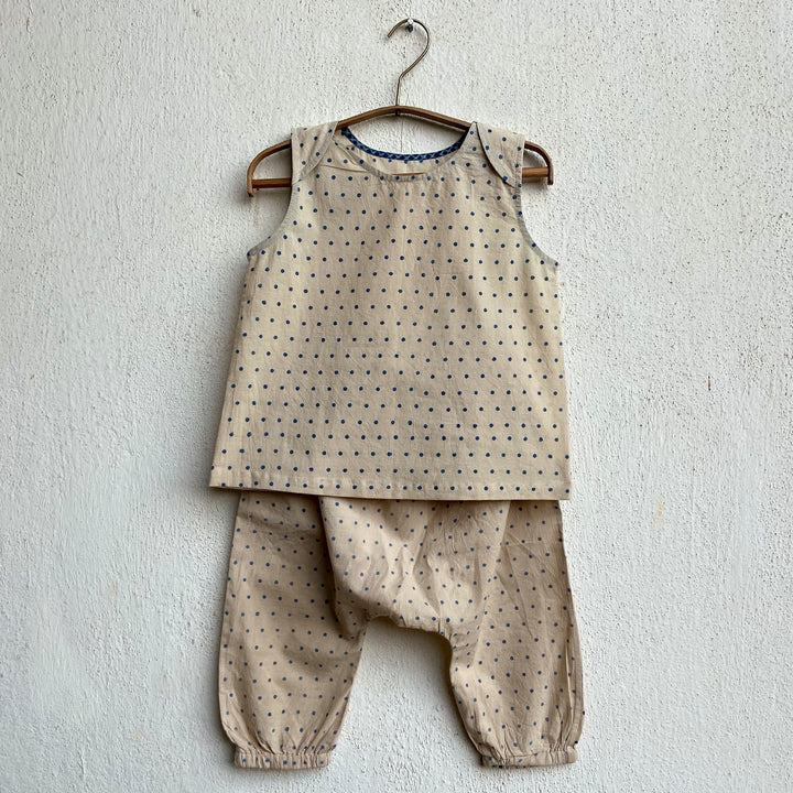 UNISEX ORGANIC INDIGO ZOO JHABLA BAG - ZOO + RAIDANA JHABLA WITH RAI DANA  PANTS