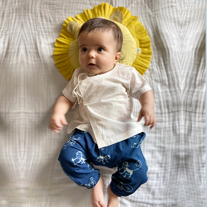 WHITEWATER KIDS UNISEX ORGANIC INDIGO ZOO BAG - ZOO AND WHITE ANGRAKHA + ZOO PANTS