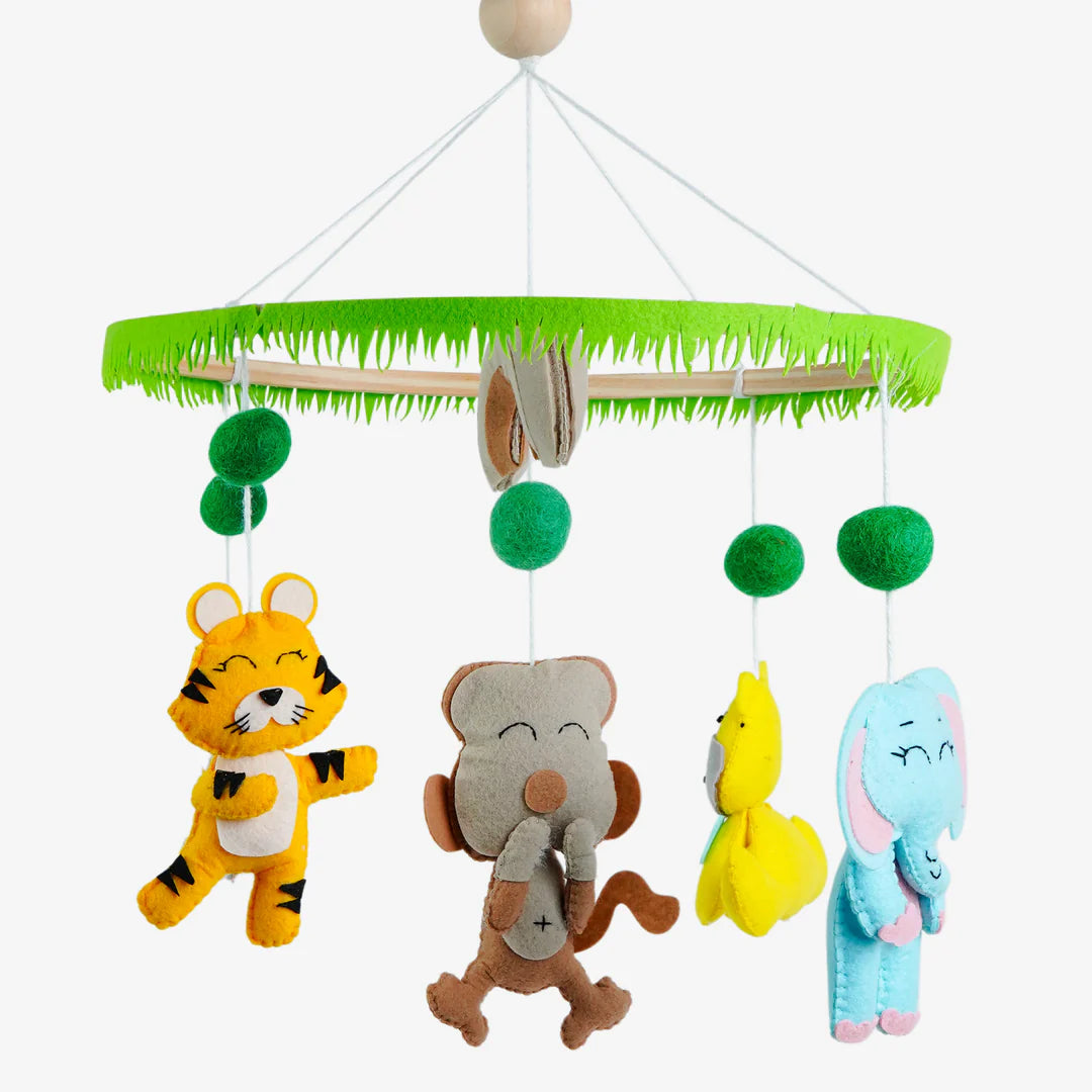 Zoo Crew Cot Mobile & Bunting Combo