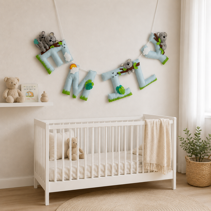 Babble Wrap Koala Sunshine Dreams Name Bunting/Garland