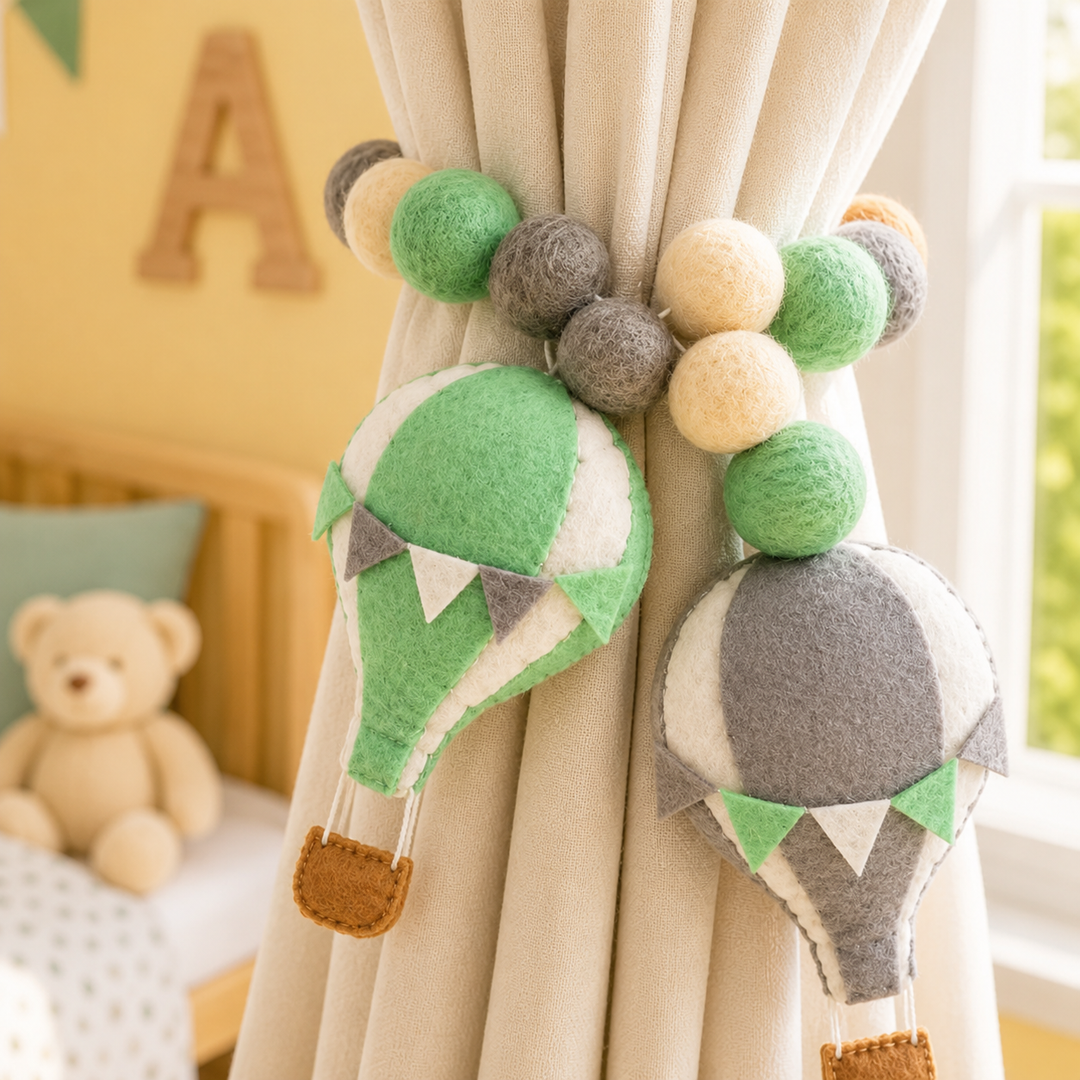 Curtain Tie - Hot Air Balloon Adventure