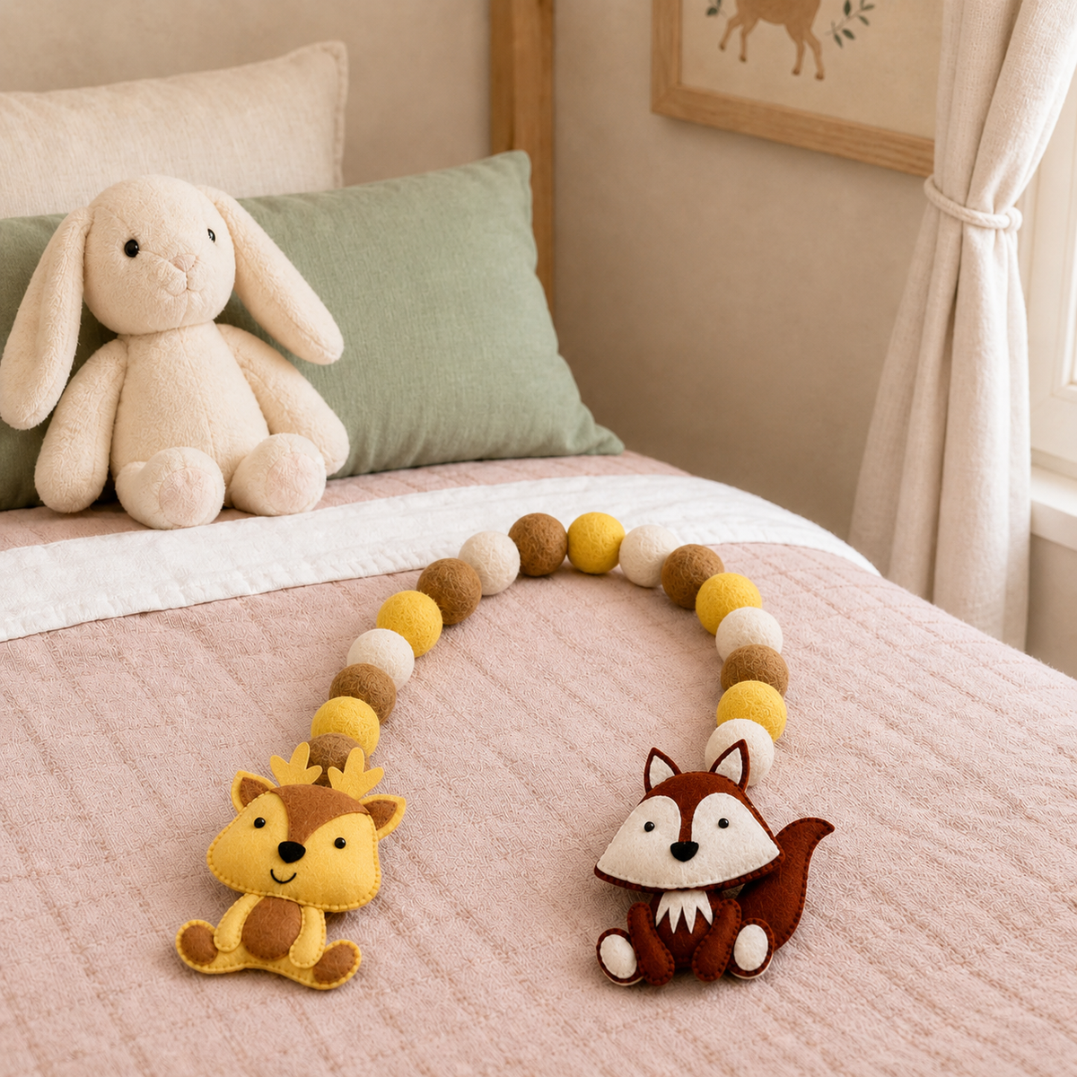 Curtain Tie - Forest Friends