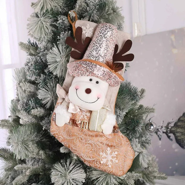 Blush & Gold Wonderland Stockings- Set of 2