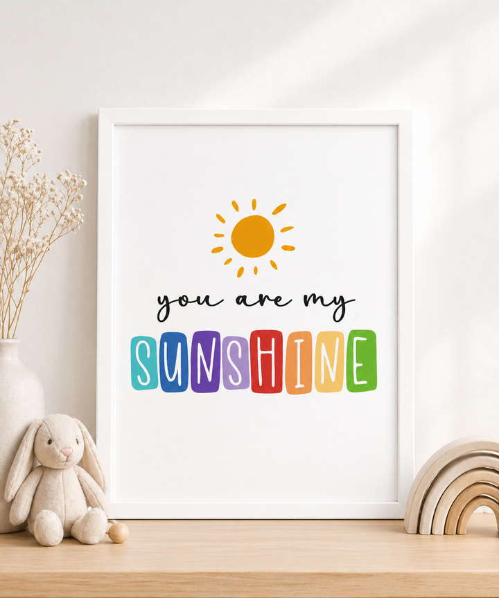 Birth Statistics Frame - You Are My Sunshine