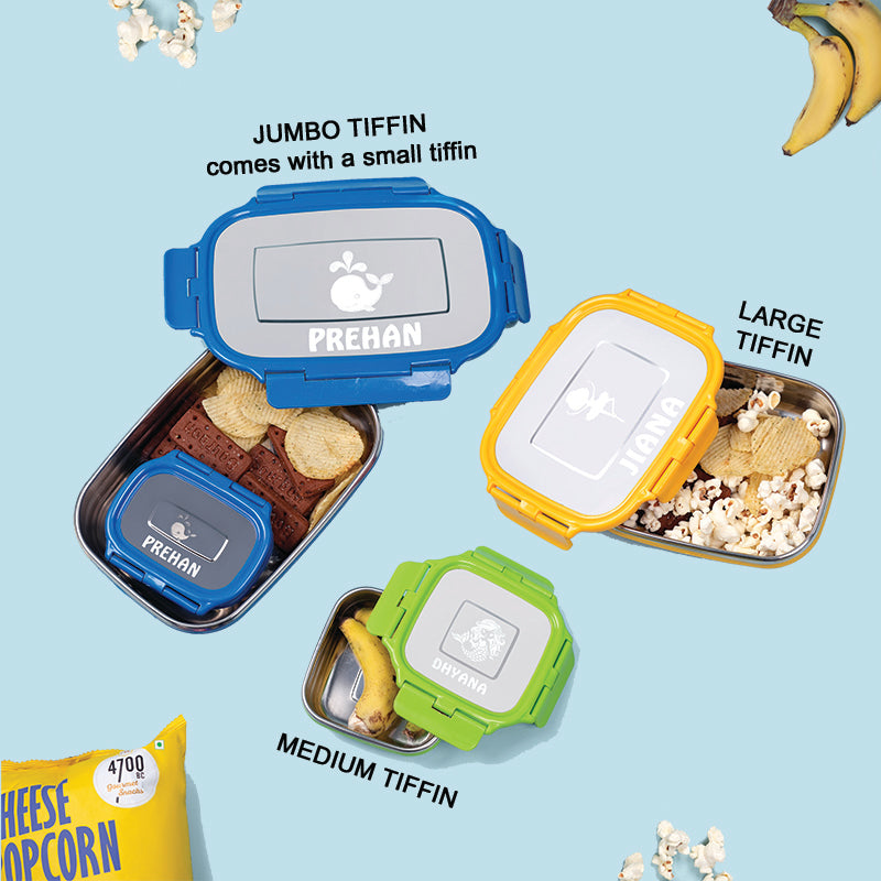 Jumbo tiffin with small tiffin