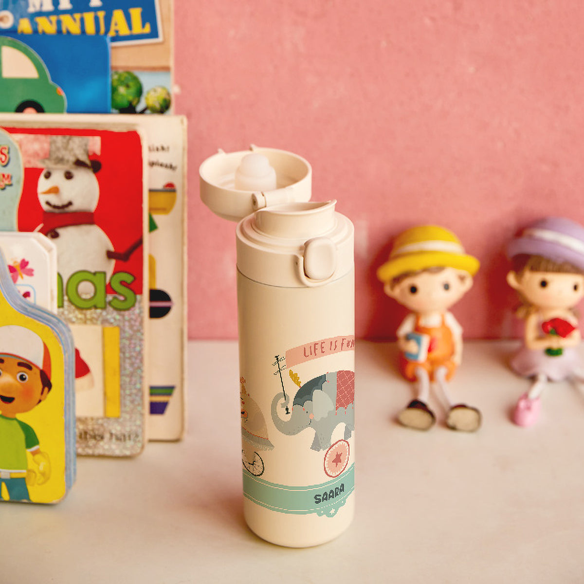 Insulated Water Bottle - Animal Circus