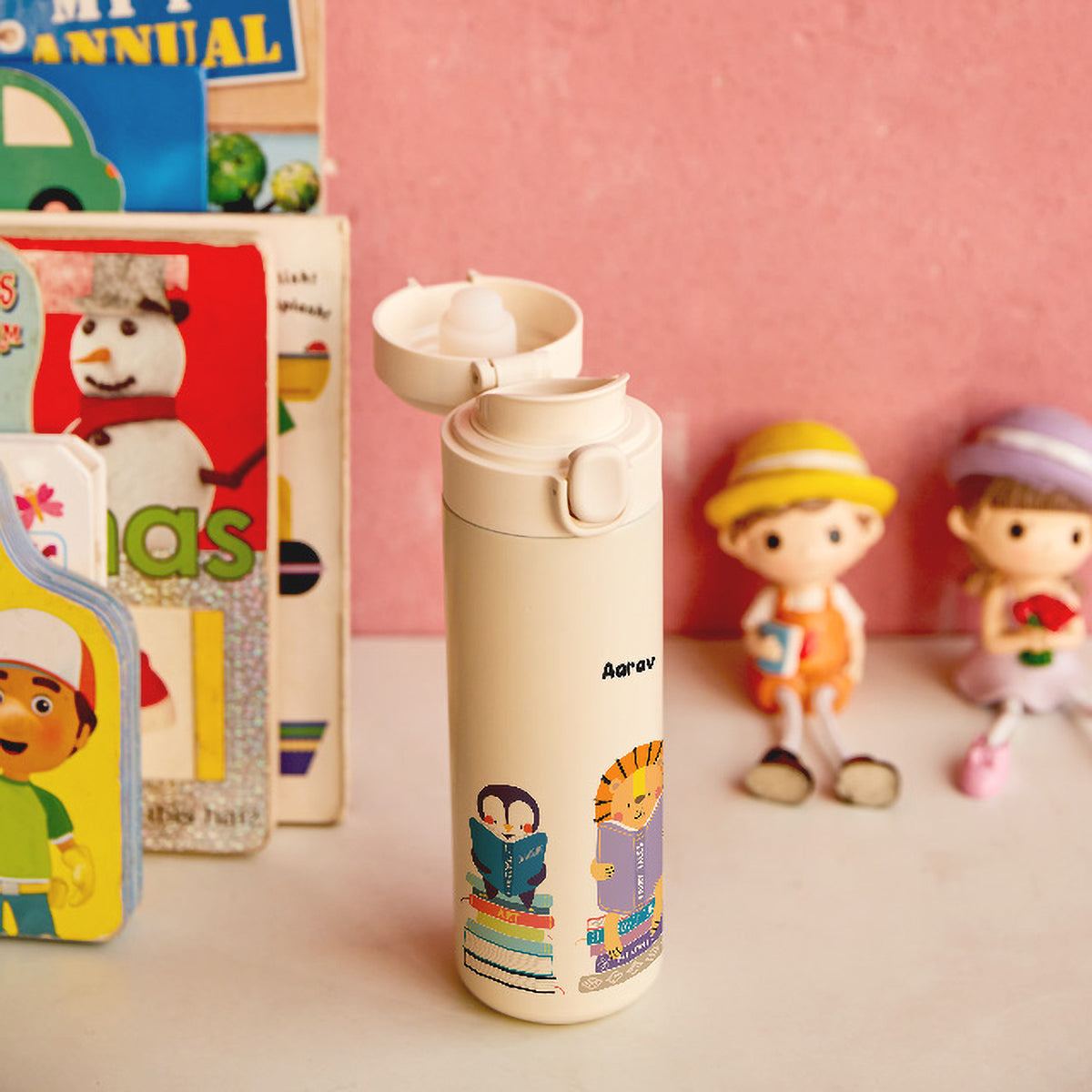 Insulated Water Bottle -Animal Library