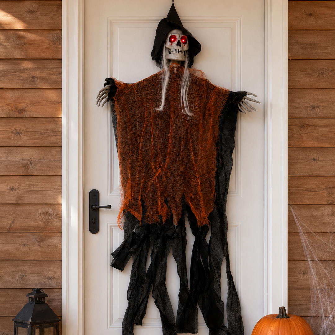 Animated  Creepy Cackler - Burnt Orange