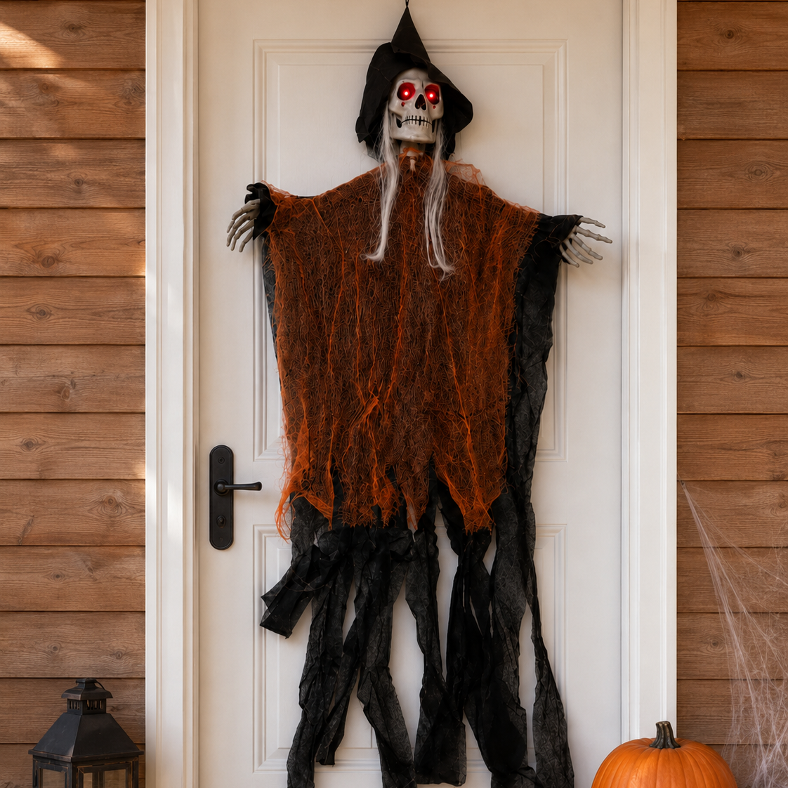 Animated  Creepy Cackler - Burnt Orange