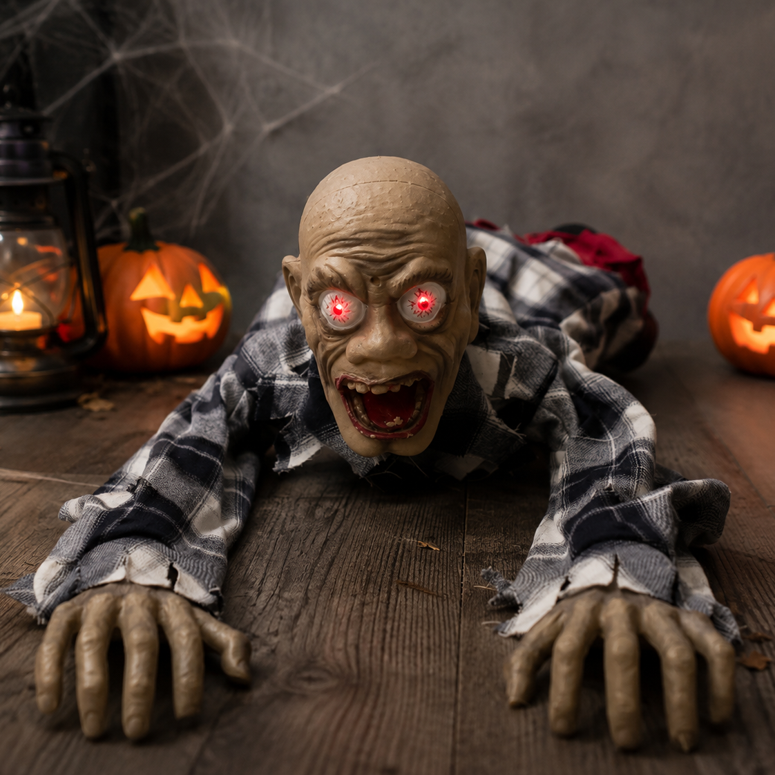 Animated Plaid Shirt Crawling Creeper