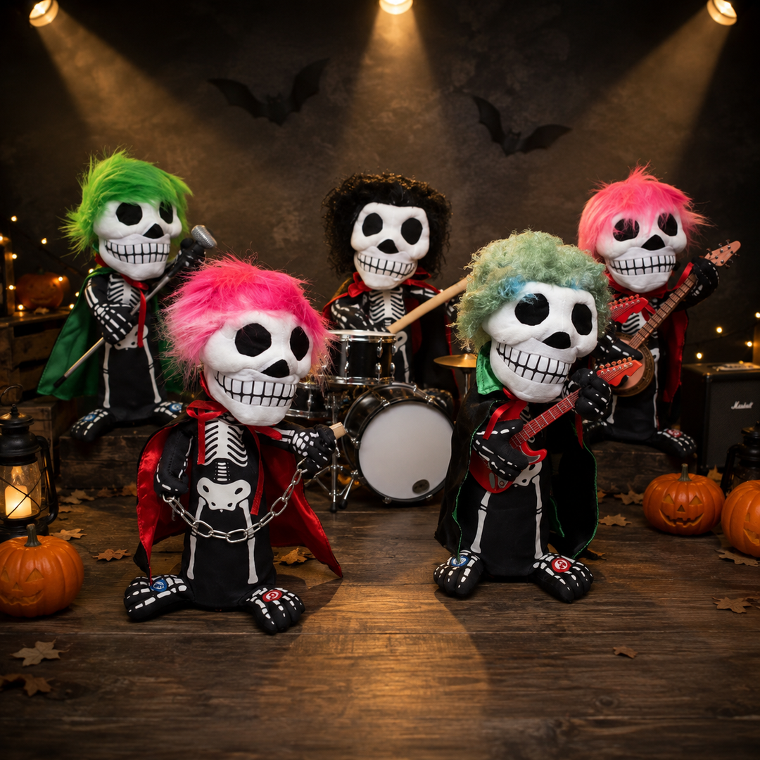 Animated Skeleton Rockstars – Set of 5