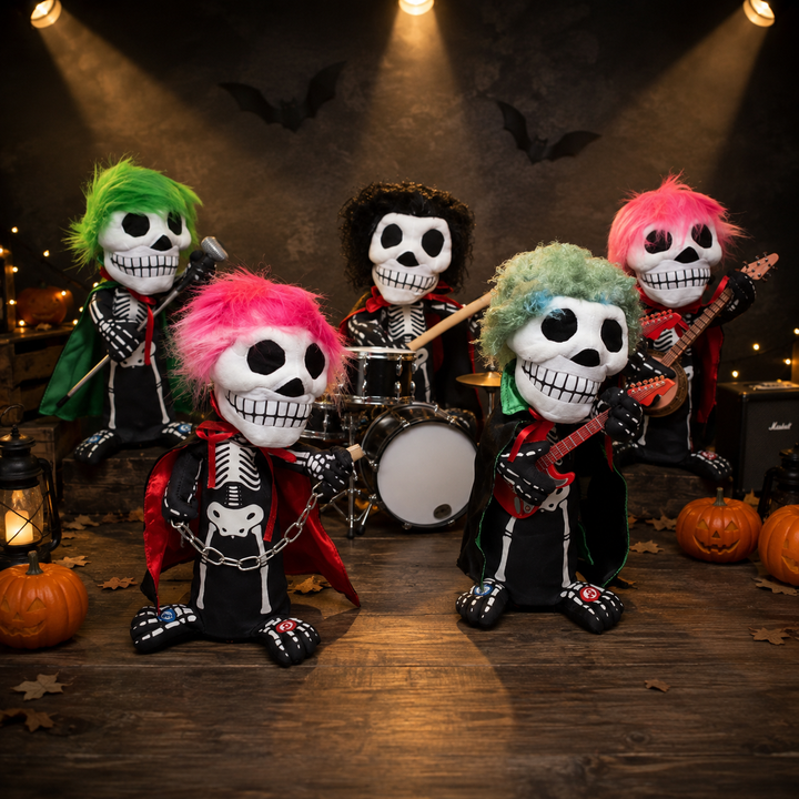 Animated Skeleton Rockstars – Set of 5