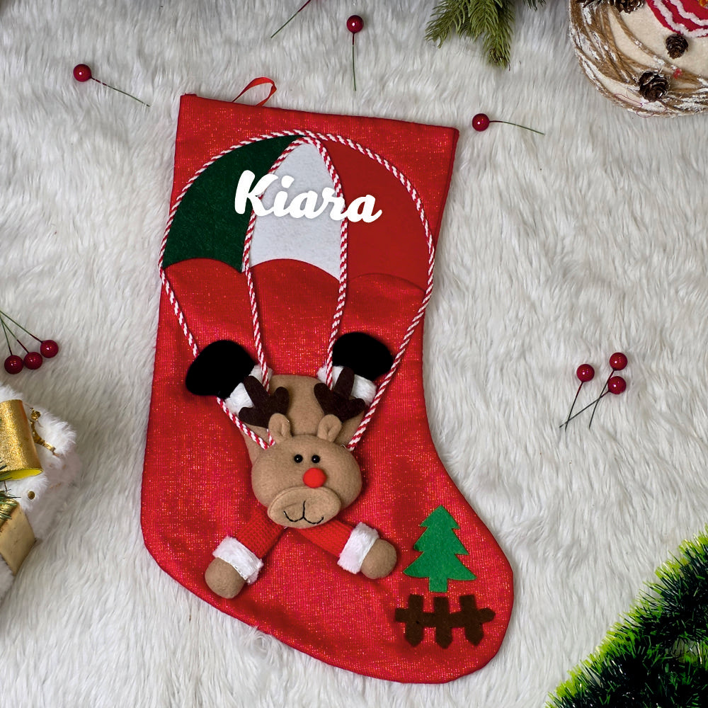 Parachute Crew Stocking - Reindeer