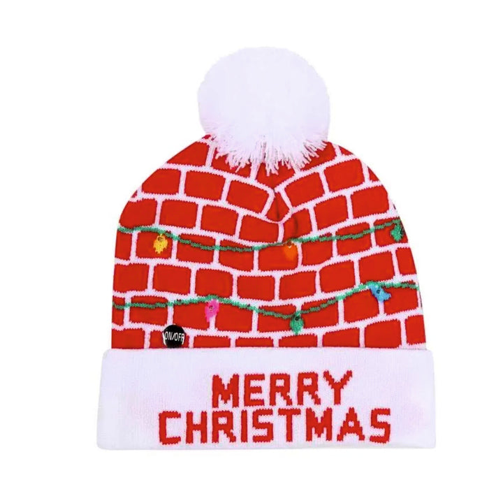 Merry Glow Knit LED Beanie