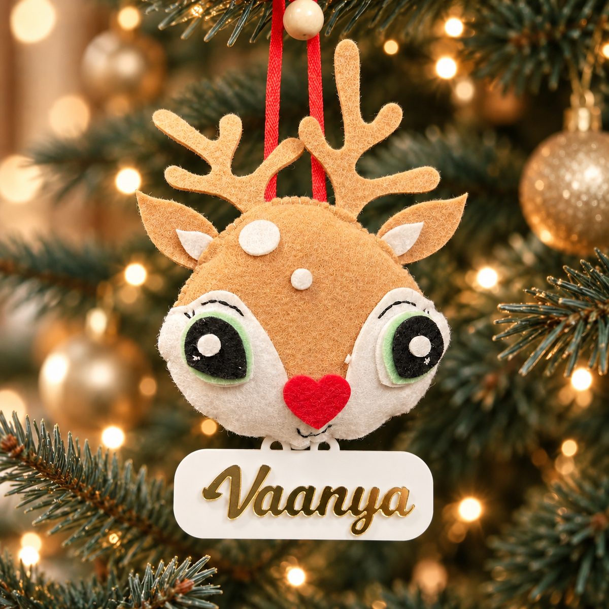 Reindeer Felt Ornament