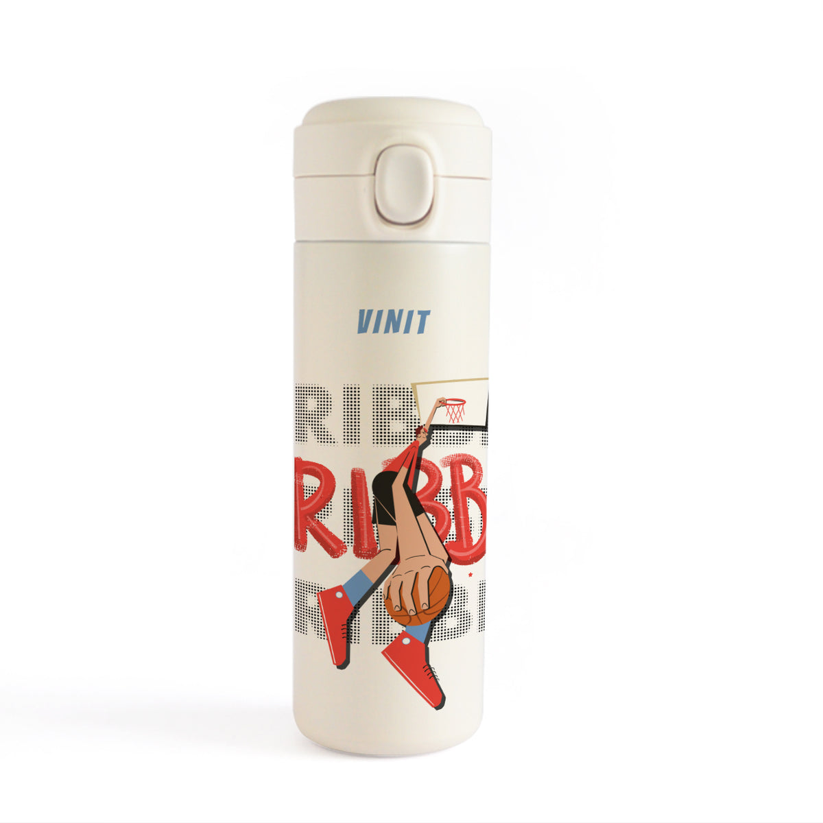Insulated Water Bottle - Basketball Fever Boy