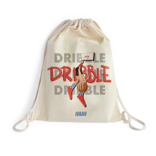 Personalised Drawstring Bag - BasketBall Fever Boy