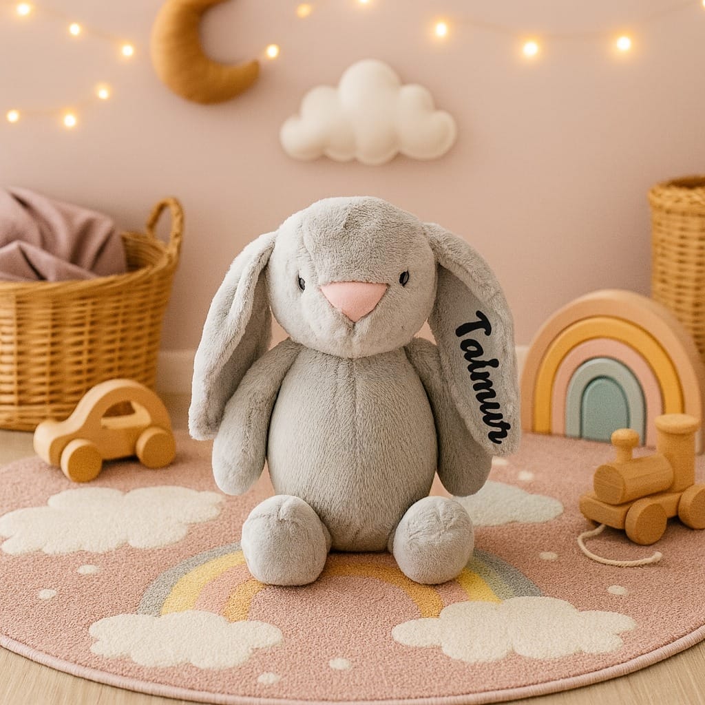 Babble Wrap Snug Bunny - Grizzy