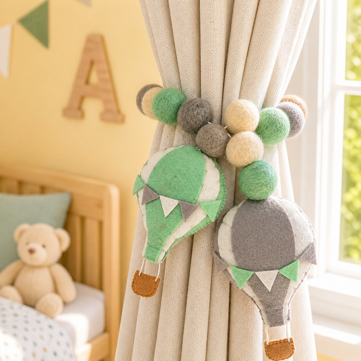 Curtain Tie - Hot Air Balloon Adventure