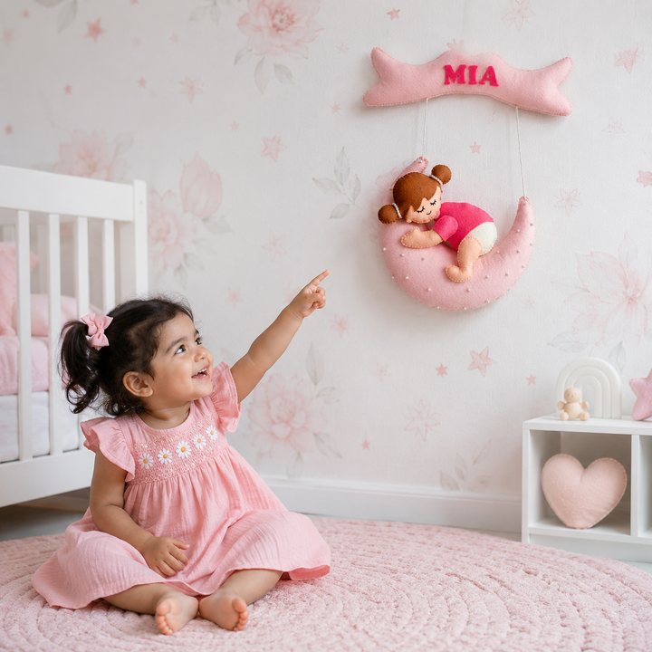 Babble Wrap Crescent Cutie Name Hanging