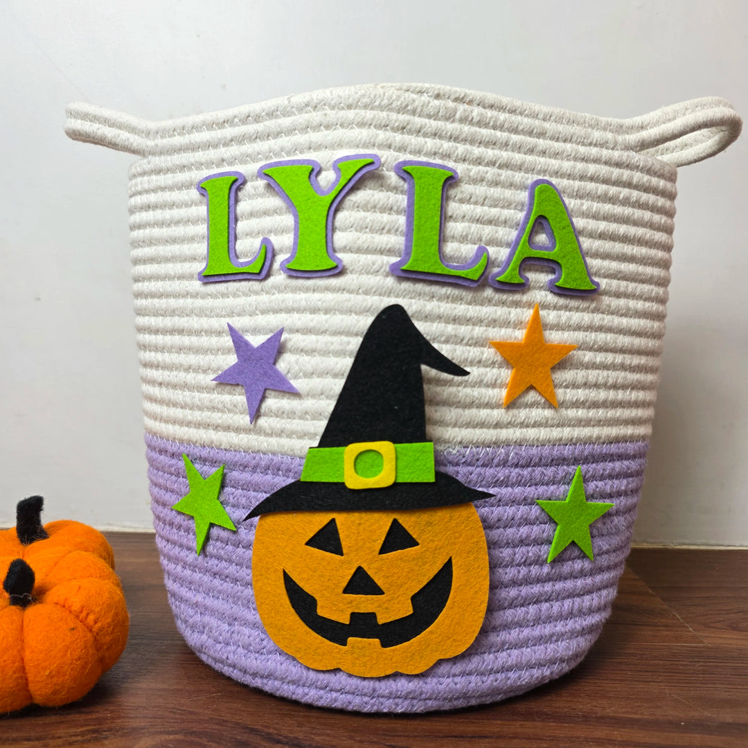 Trick-or-Treat Basket – Starry Pumpkin