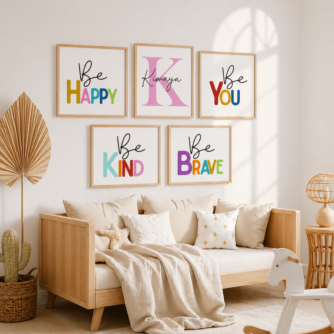 Birth Statistics Frame - Happy Little You (Set Of 5)