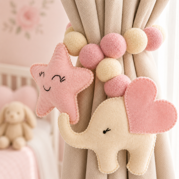 Curtain Tie - Baby Ellie (White)