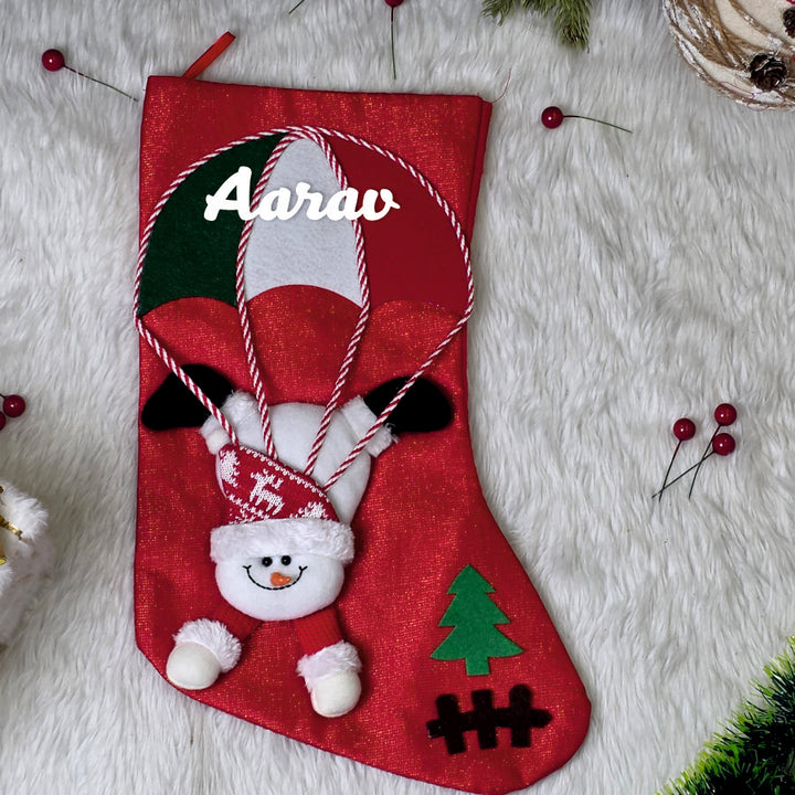 Parachute Crew Stocking - Snowman