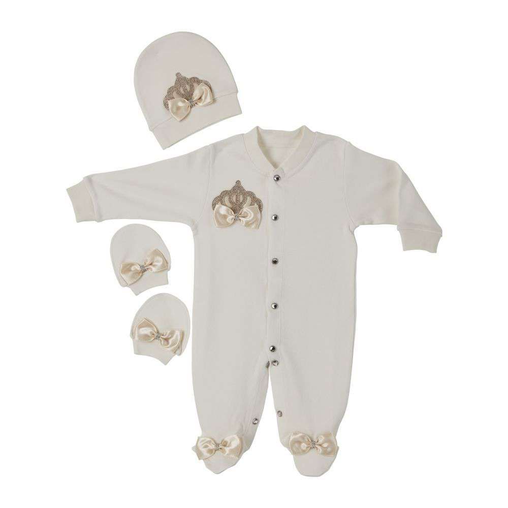 Peruvian Romper Set- Champagne Crown