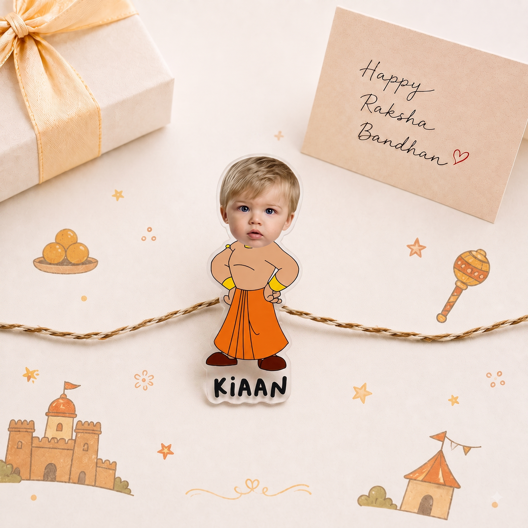 Babble Wrap Personalised Caricature Rakhi - Chota Bheem